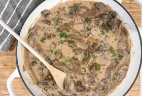 Venison Stroganoff