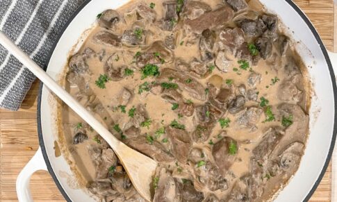 Venison Stroganoff