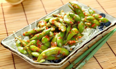 Garlic Ginger Edamame